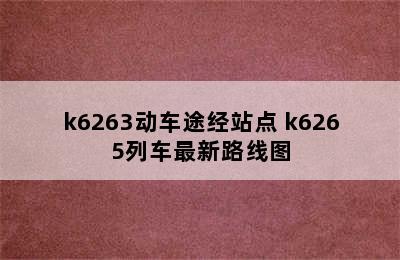 k6263动车途经站点 k6265列车最新路线图